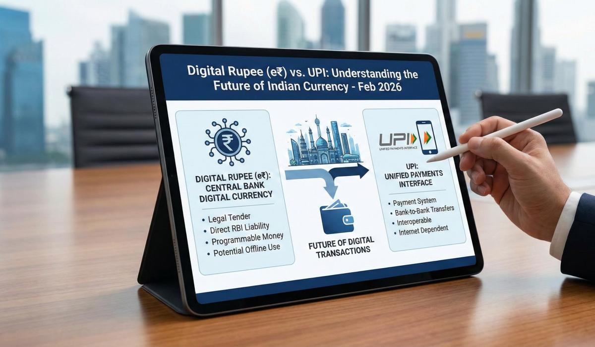 Digital Rupee (e₹) vs. UPI: Understanding the Future of Indian Currency