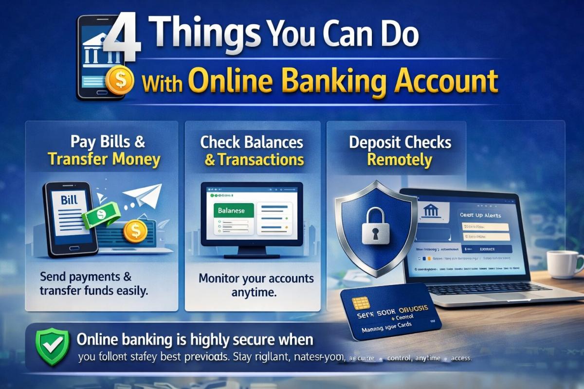 4 Things you can do with your online banking account 