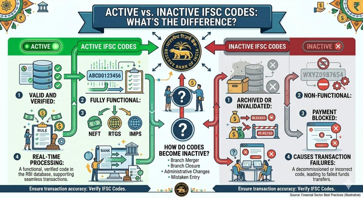 Active vs. Inactive IFSC Codes: What’s the Difference?