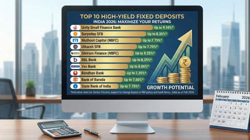 Top 10 High-Yield Fixed Deposits (FD) in India: A 2026 Investment Analysis