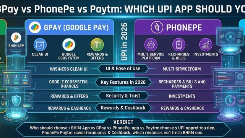 BHIM App vs GPay vs PhonePe vs Paytm: Which UPI App Should You Use in 2026?