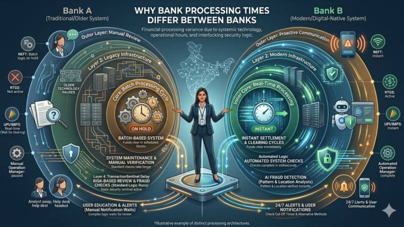 Why Bank Processing Times Differ Between Banks