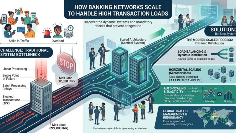 How Banking Networks Scale to Handle High Transaction Loads